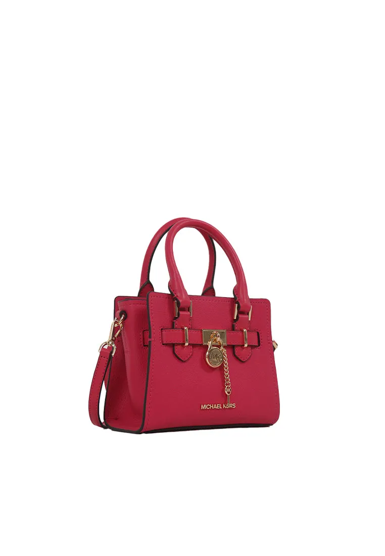 ( AS IS ) Michael Kors Hamilton XS Satchel Satchel Bag In Electric Pink 35H3GHMC0L