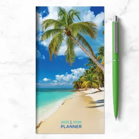 2025-2026 Beaches Small Monthly Pocket Planner