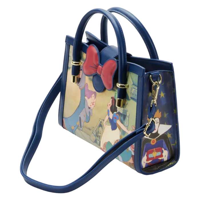 7" Disney : Snow White and the Seven Dwarfs - Scenes Faux Leather Crossbody Bag Loungefly