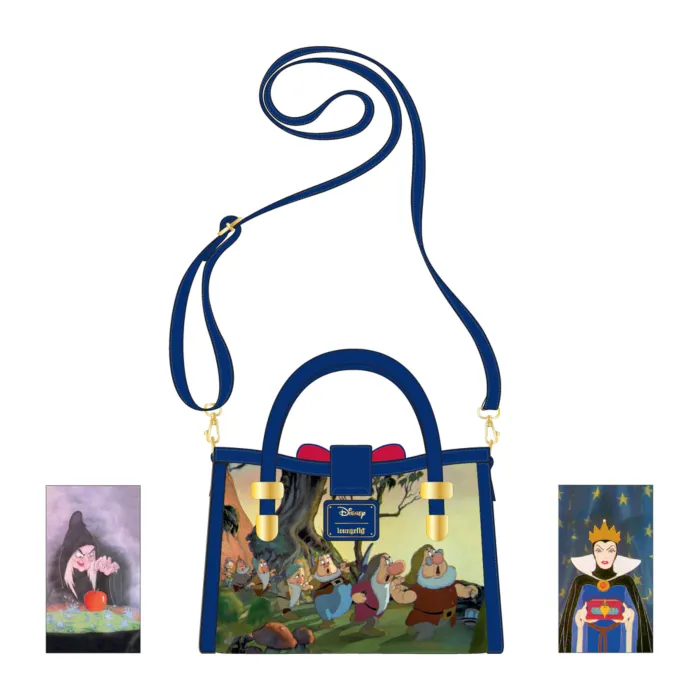 7" Disney : Snow White and the Seven Dwarfs - Scenes Faux Leather Crossbody Bag Loungefly