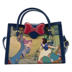 7" Disney : Snow White and the Seven Dwarfs - Scenes Faux Leather Crossbody Bag Loungefly