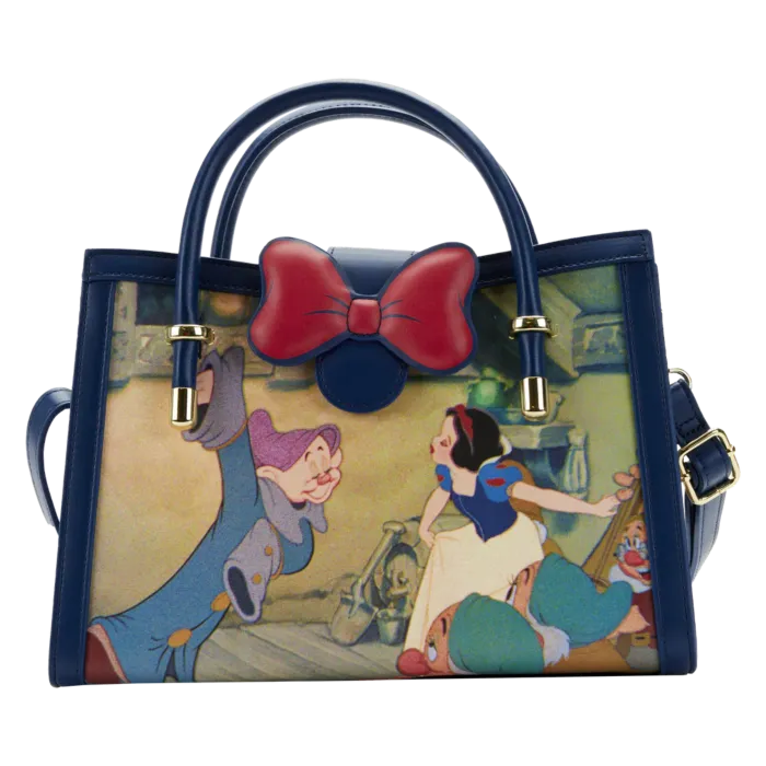 7" Disney : Snow White and the Seven Dwarfs - Scenes Faux Leather Crossbody Bag Loungefly