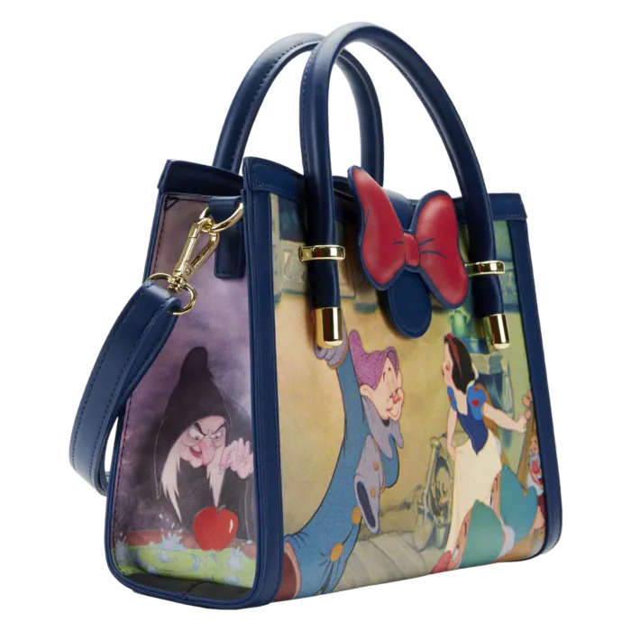 7" Disney : Snow White and the Seven Dwarfs - Scenes Faux Leather Crossbody Bag Loungefly