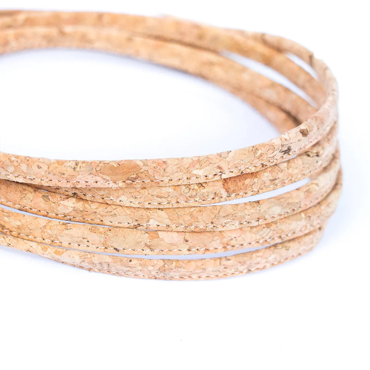 8mm Flat Cork Cord: Ideal for Crossbody Bag Straps COR-505(10 meters)