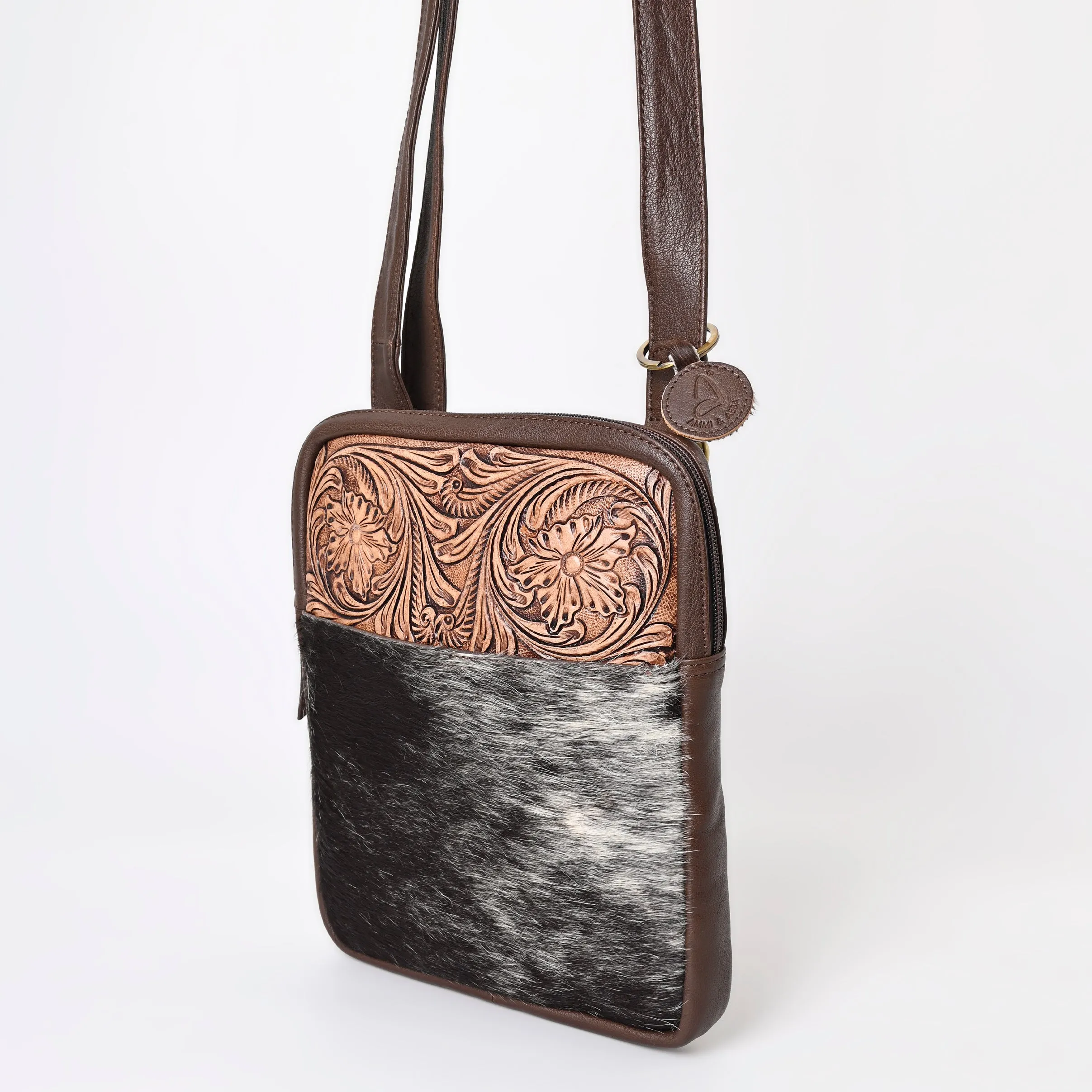 A&A-1102 Montana West 100% Genuine Hair On Cowhide Leather Crossbody