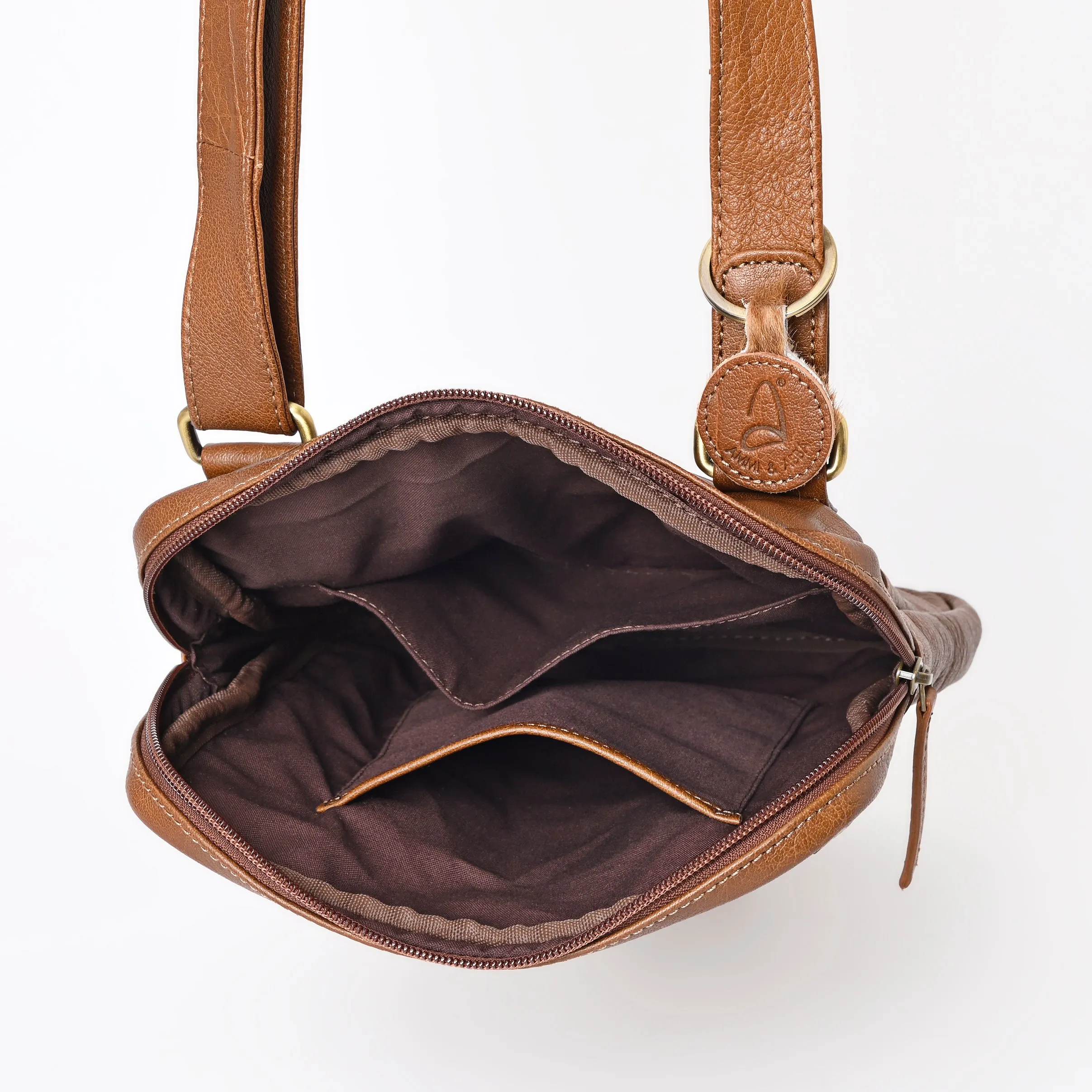 A&A-1102 Montana West 100% Genuine Hair On Cowhide Leather Crossbody