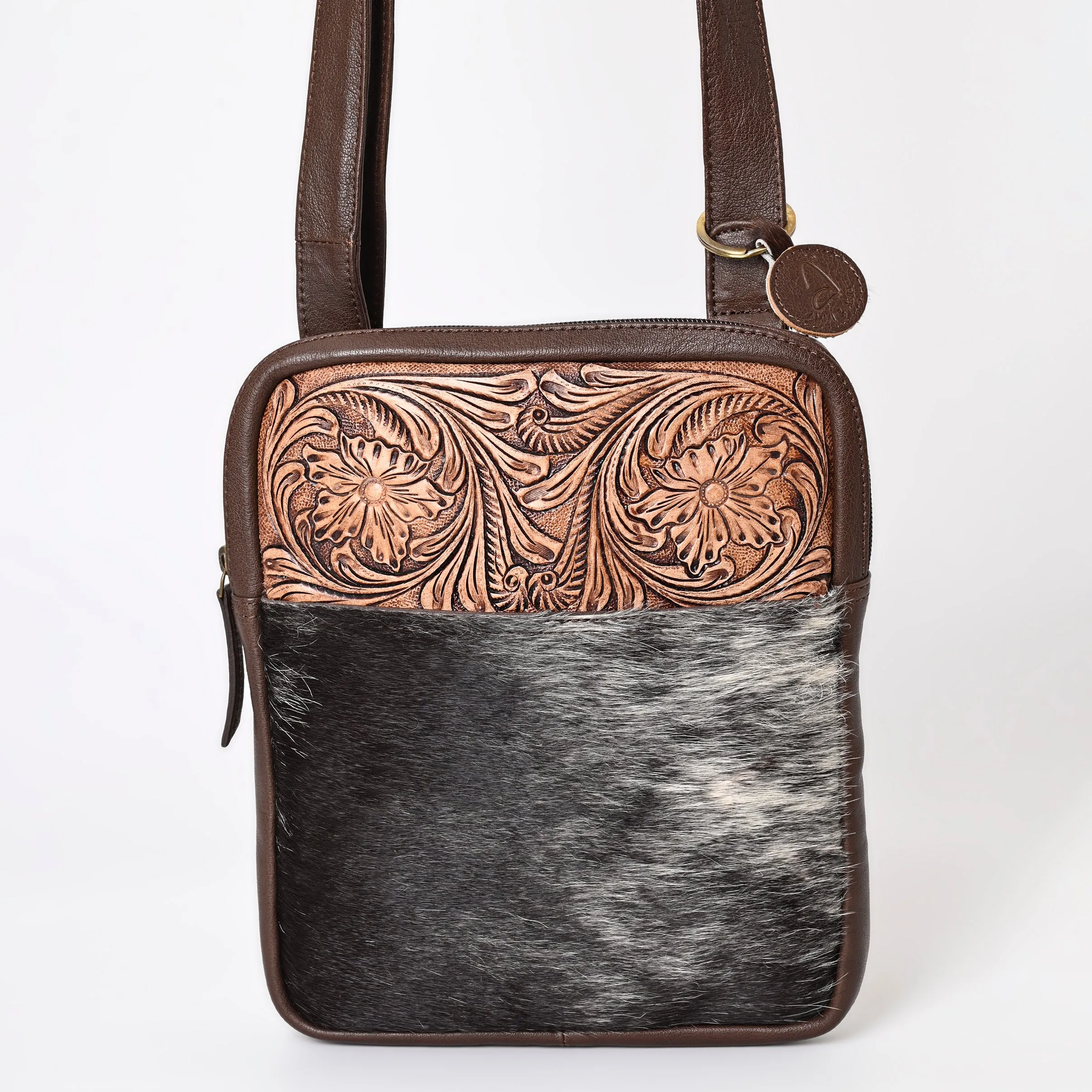 A&A-1102 Montana West 100% Genuine Hair On Cowhide Leather Crossbody