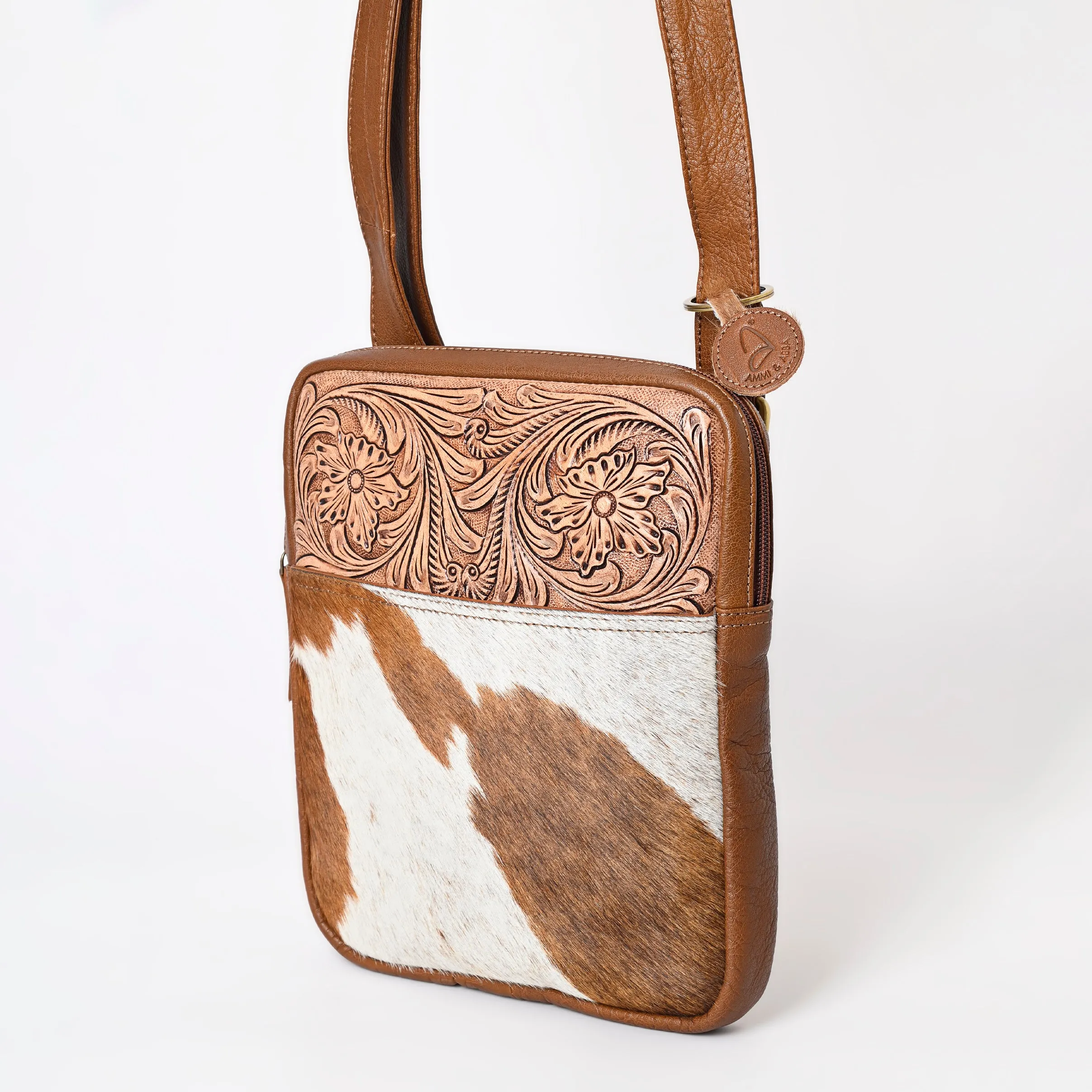 A&A-1102 Montana West 100% Genuine Hair On Cowhide Leather Crossbody