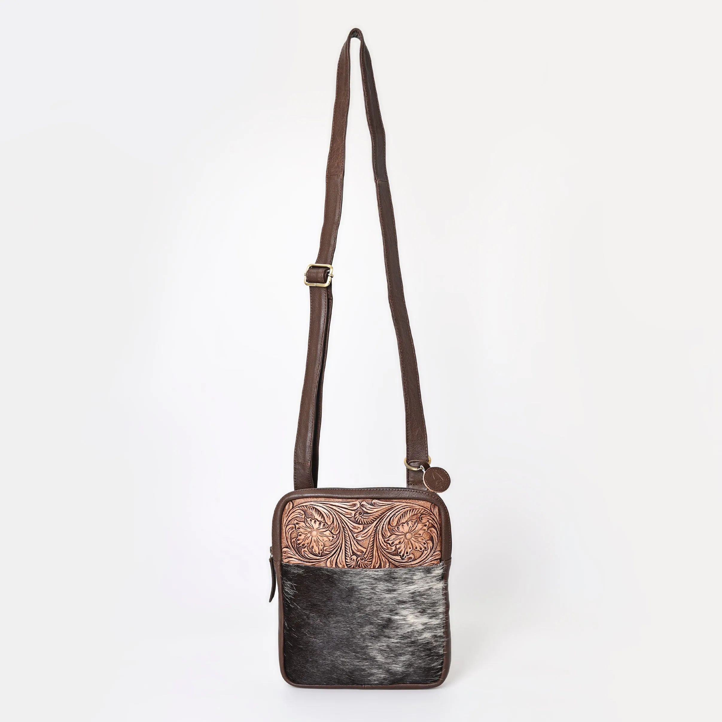 A&A-1102 Montana West 100% Genuine Hair On Cowhide Leather Crossbody