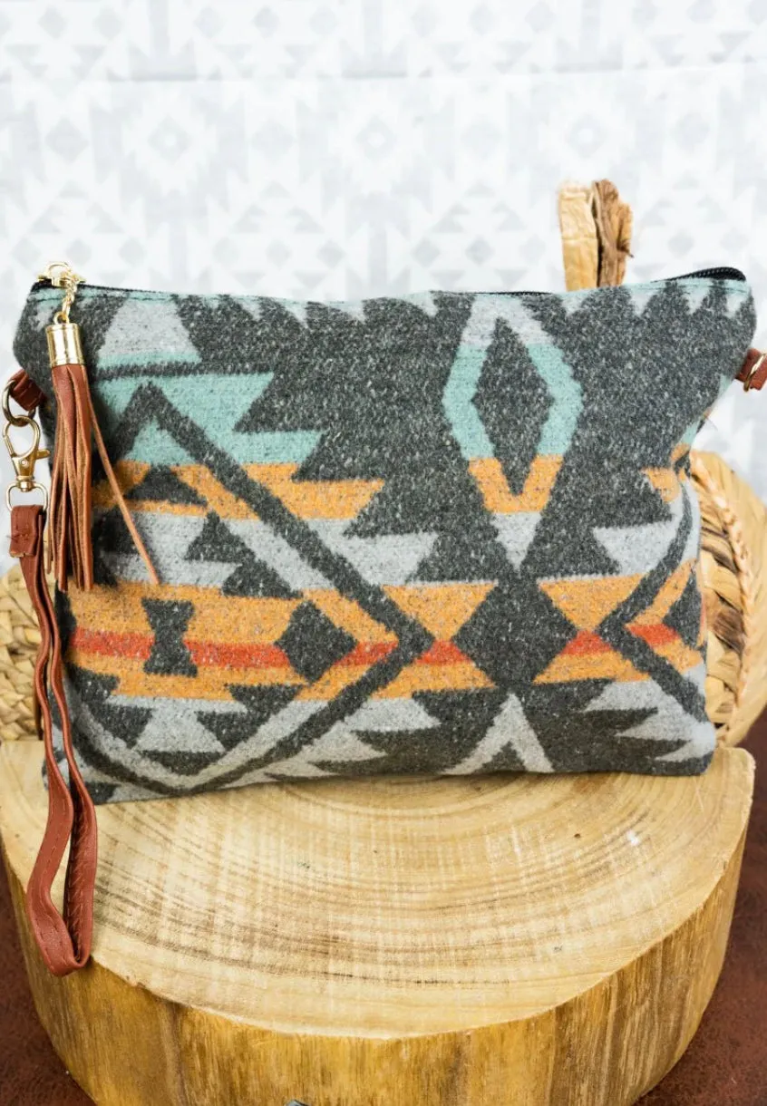 Abilene Tassel Crossbody Aztec Purse