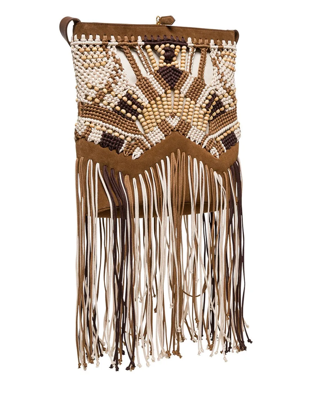 Alberta Ferretti Fringe Detail Shoulder Bag