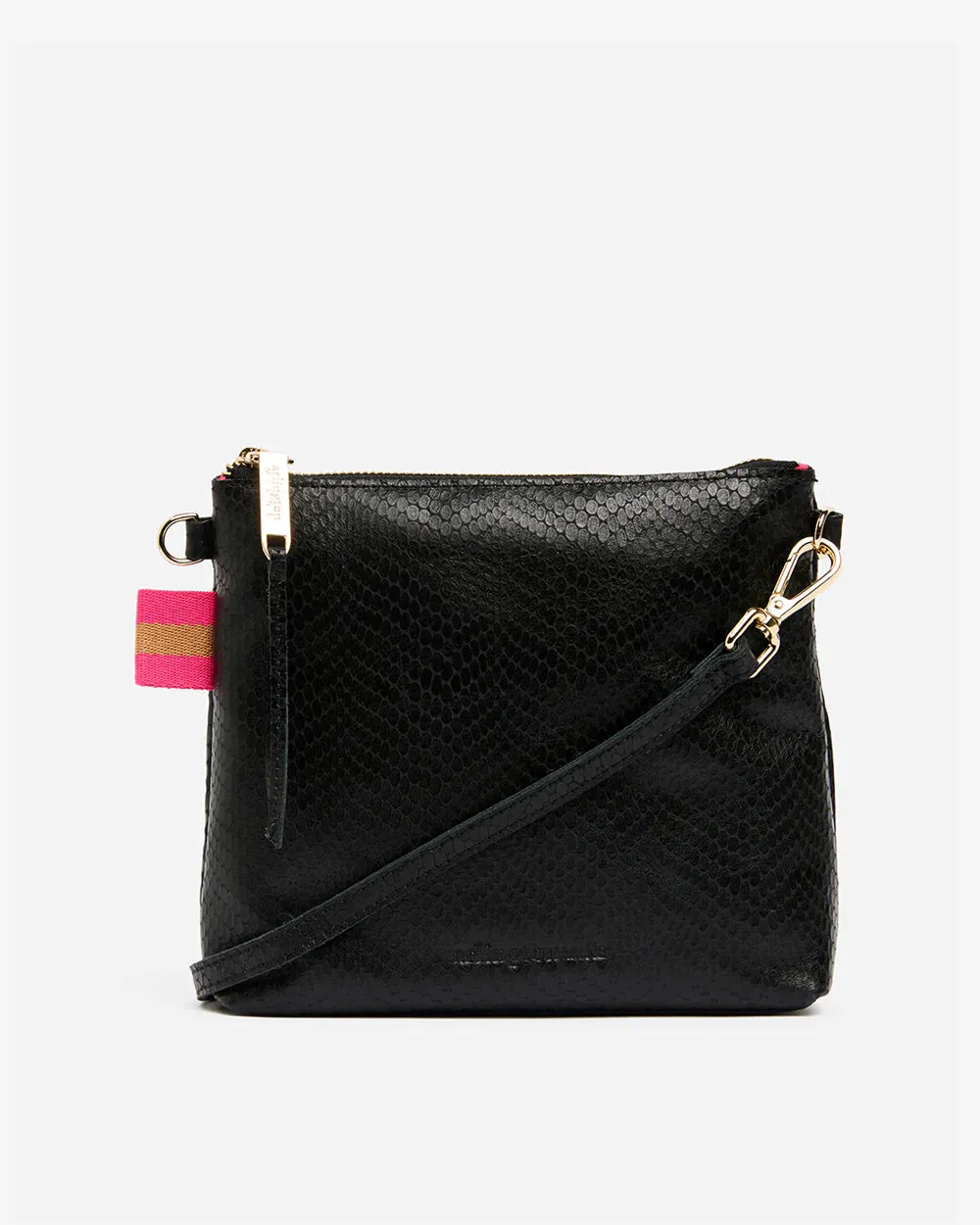 ALEXIS CROSSBODY BAG | Black Snake