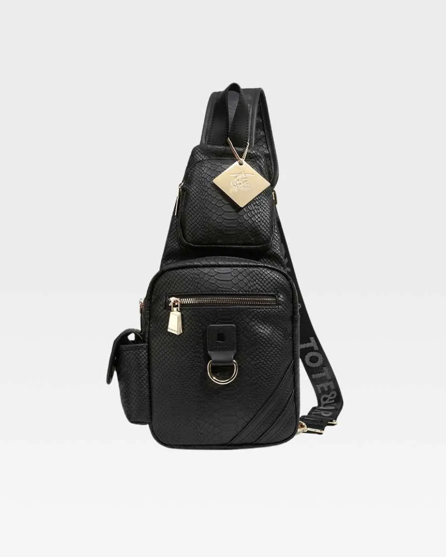 Apollo 1 Tear Drop Crossbody Bag in Black