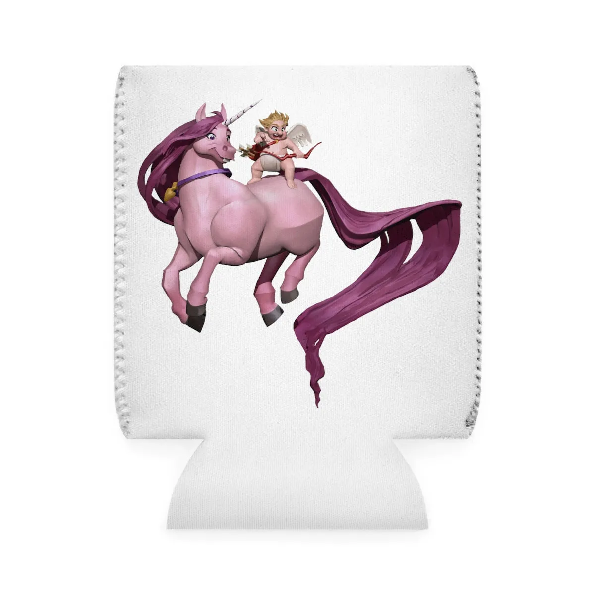 Baby Cupid and Horse Can Cooler Sleeve