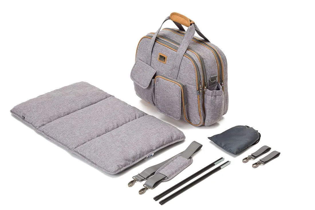 Baby Travel Crib Changing Bag - Windsor Grey - POD ®