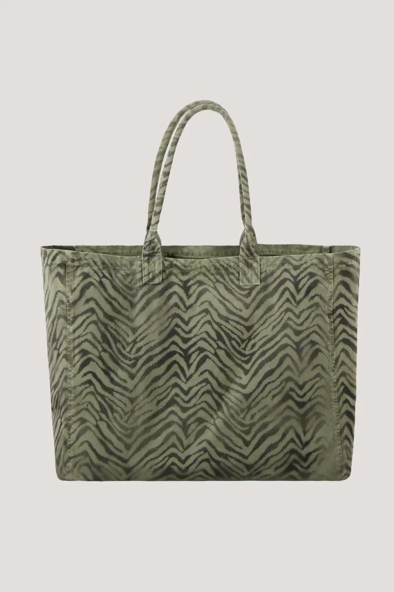 Bag Zebra Print in Dusty Green 406573MNR by Monari