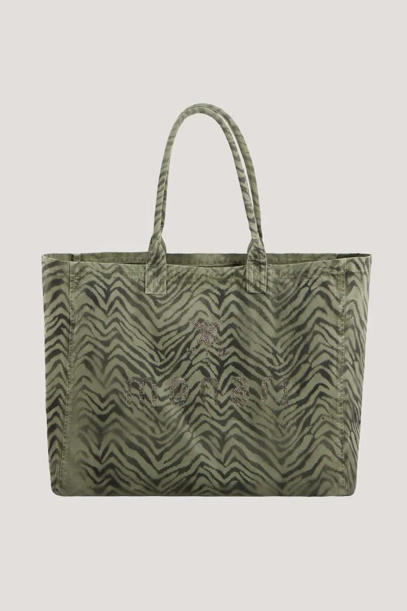 Bag Zebra Print in Dusty Green 406573MNR by Monari