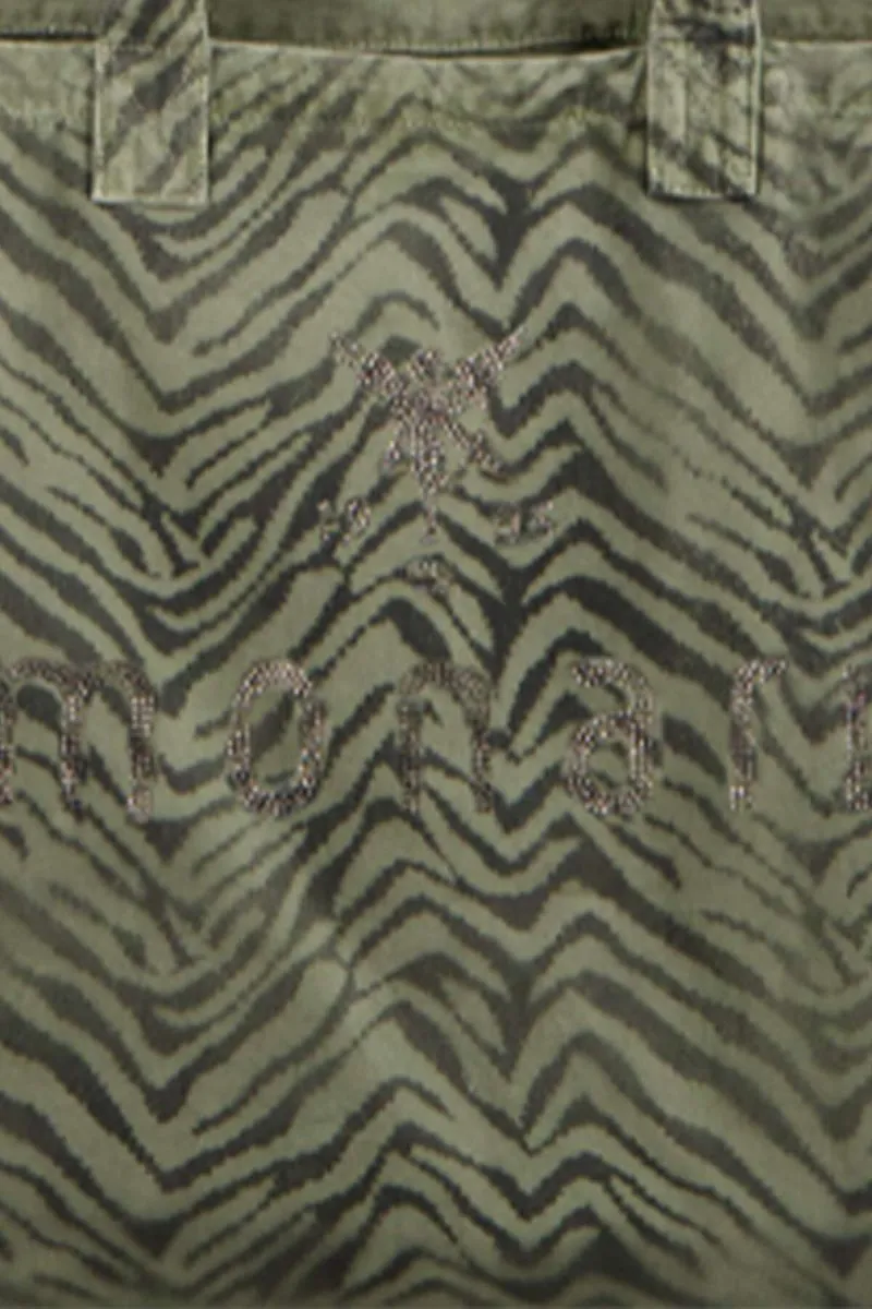 Bag Zebra Print in Dusty Green 406573MNR by Monari