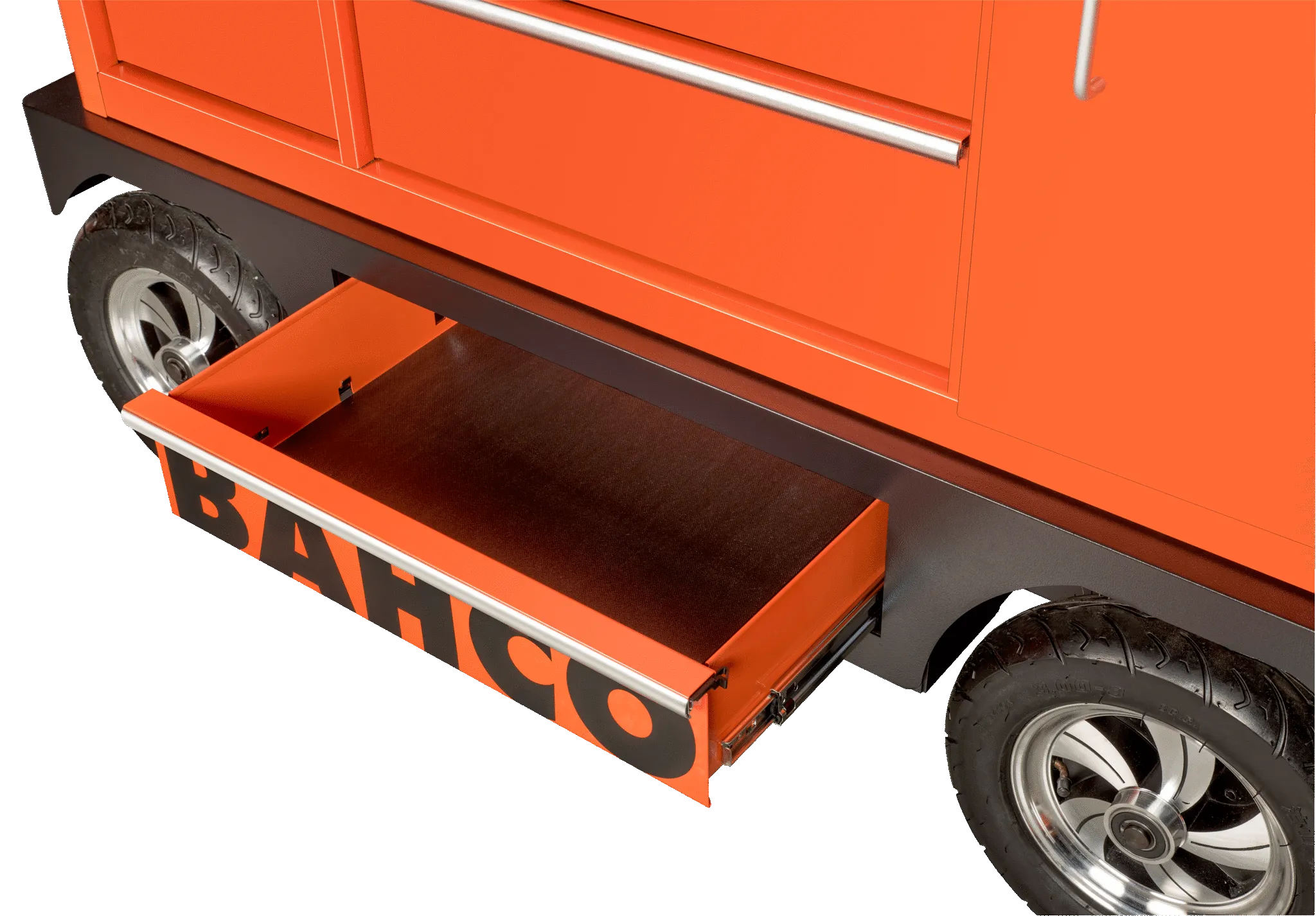 Bahco 1475KXXL8CWTSS C75 XL 8 Drawer 53" Orange  53" Special Tool Trolley with 8 Drawers and Side Cabinet