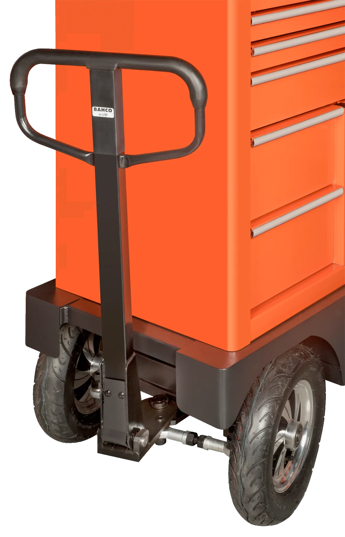 Bahco 1475KXXL8CWTSS C75 XL 8 Drawer 53" Orange  53" Special Tool Trolley with 8 Drawers and Side Cabinet