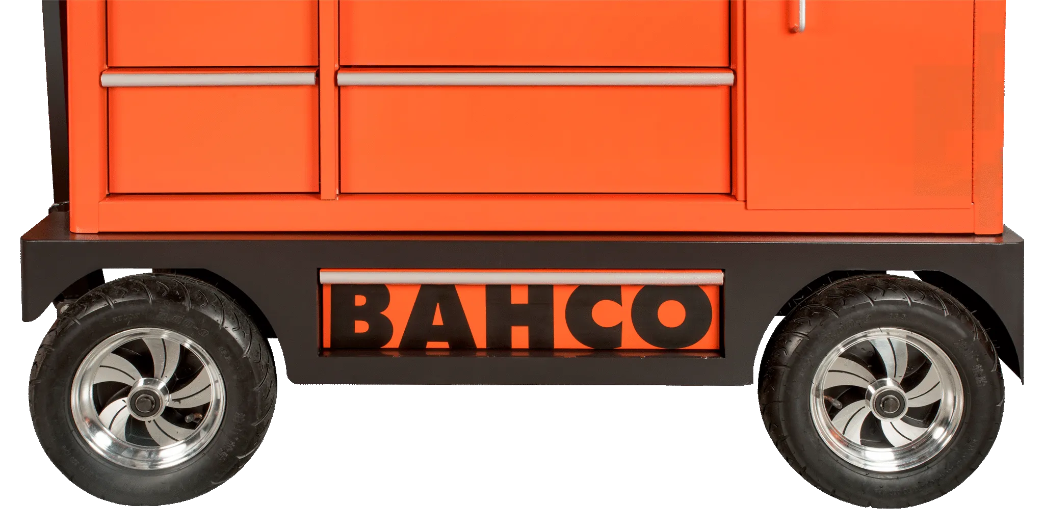 Bahco 1475KXXL8CWTSS C75 XL 8 Drawer 53" Orange  53" Special Tool Trolley with 8 Drawers and Side Cabinet