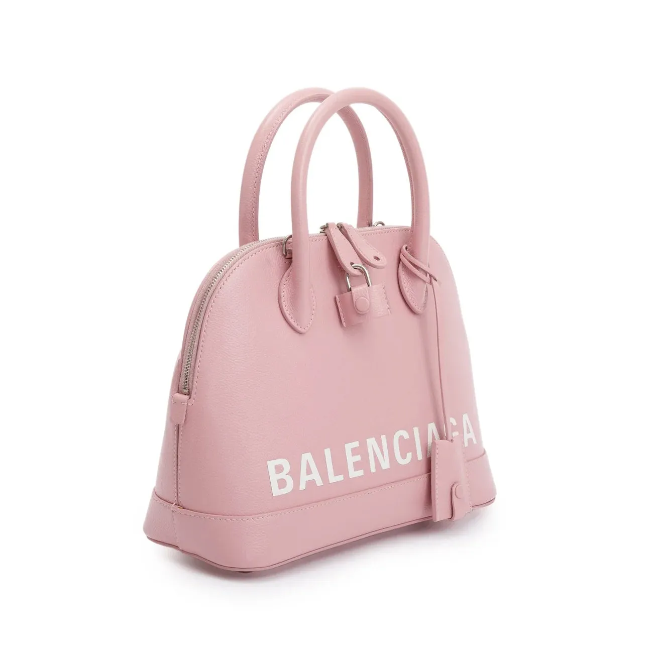 BALENCIAGA GRAINED CALFSKIN VILLE SMALL TOP HANDLE BAG