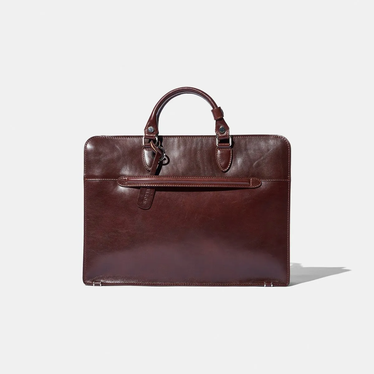 Baron - Zip Briefcase BLACK LEATHER