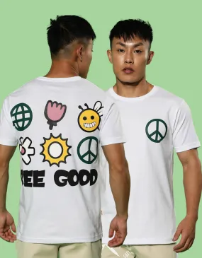 Be Good Regular Fit White Back Graphic Printed Tshirt