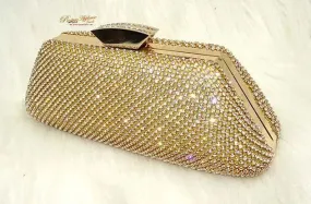 Beautiful Classy Gold Silver Black Clutch Party Clutch Evening Party Cocktail Wedding Bridal Purse