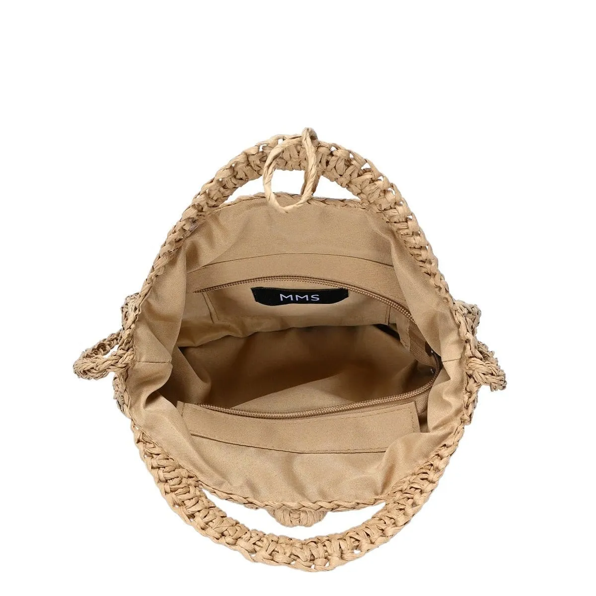 BGS81985 Round Straw Crossbody Bags