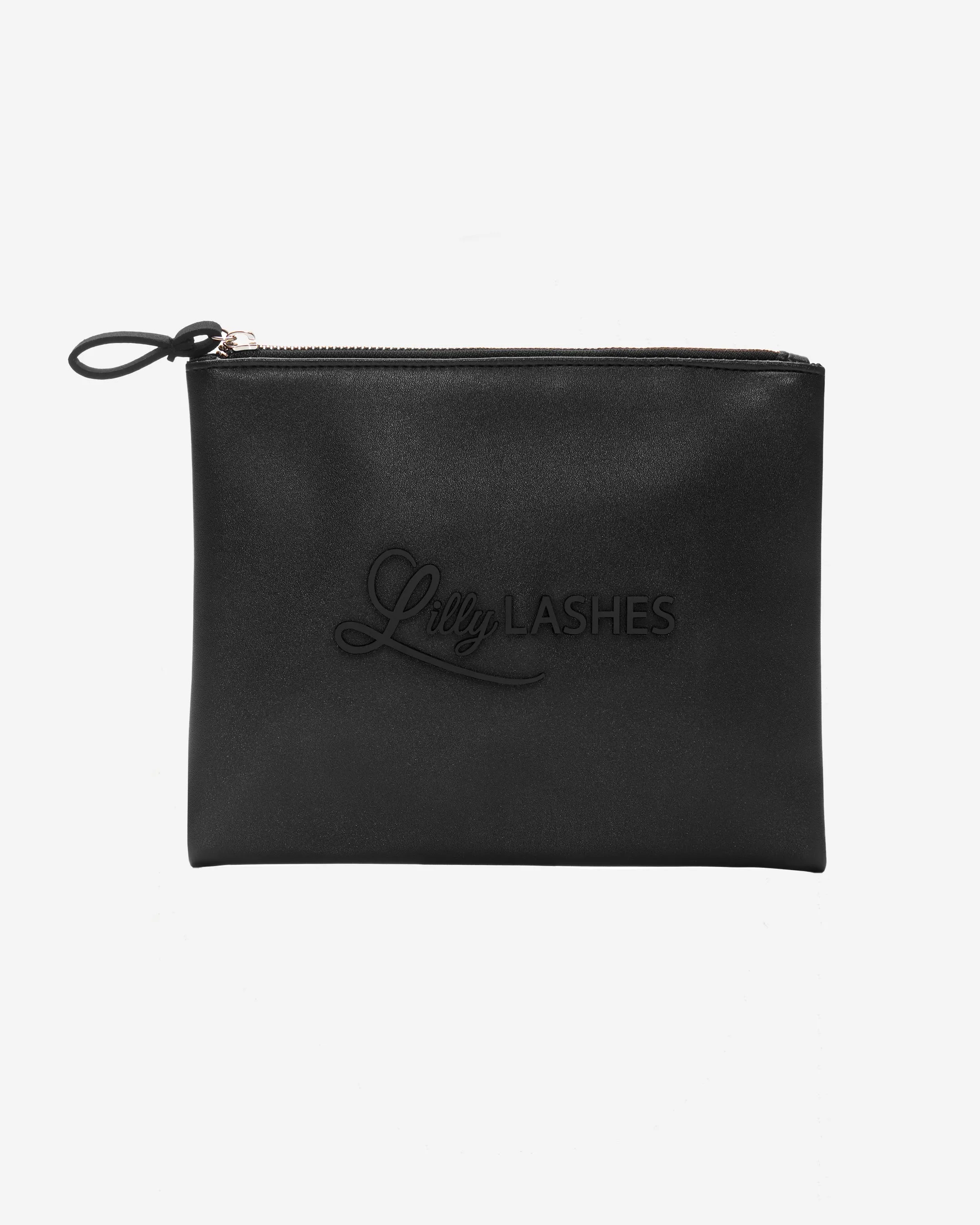 Black Logo Cosmetic Bag