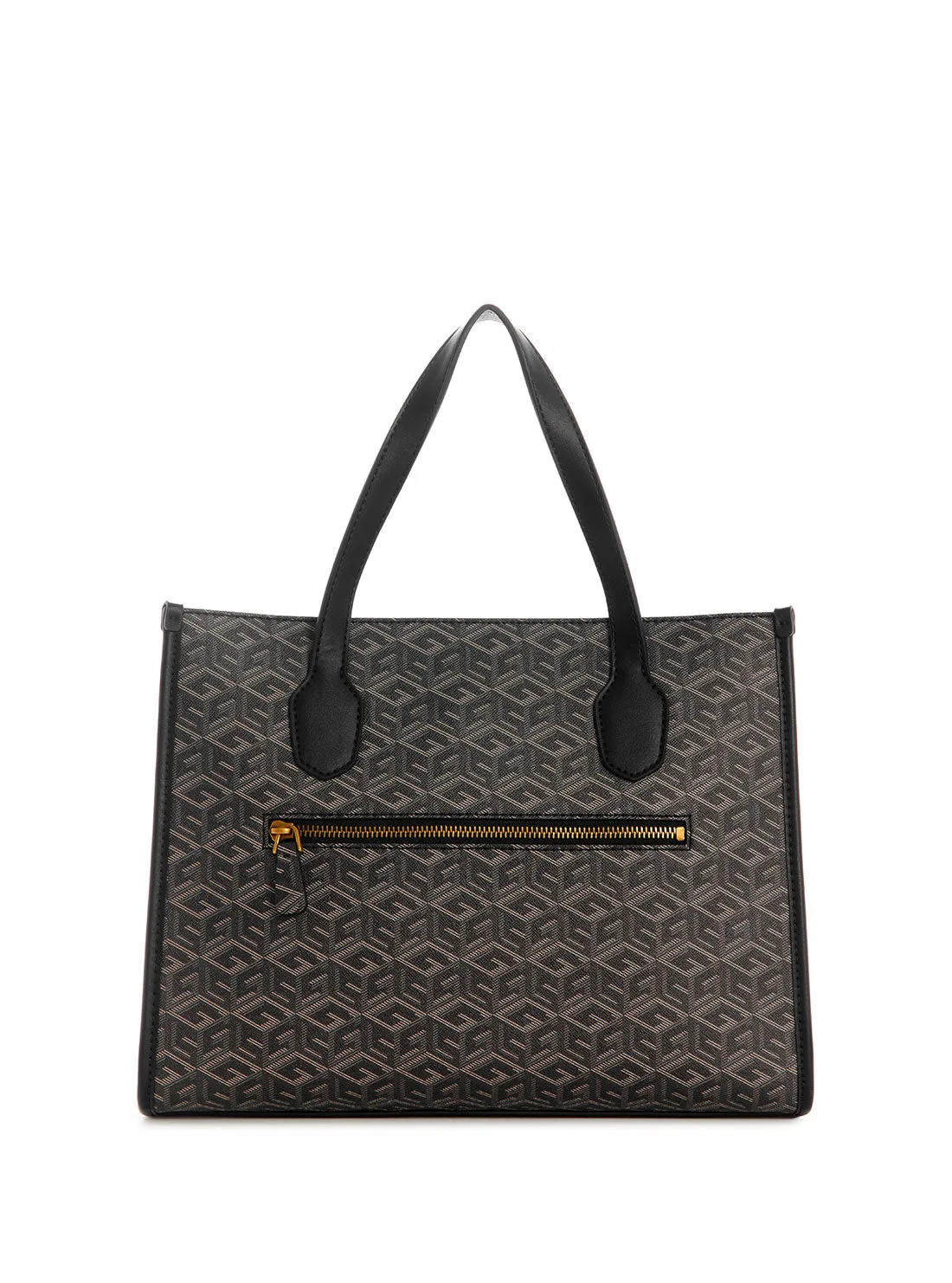 Black Logo Silvana Small Tote Bag