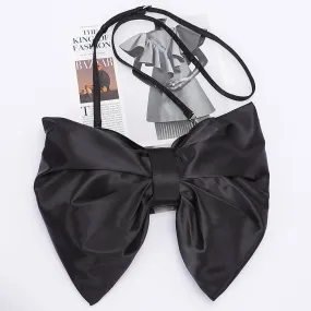 Black Satin Bow Purse