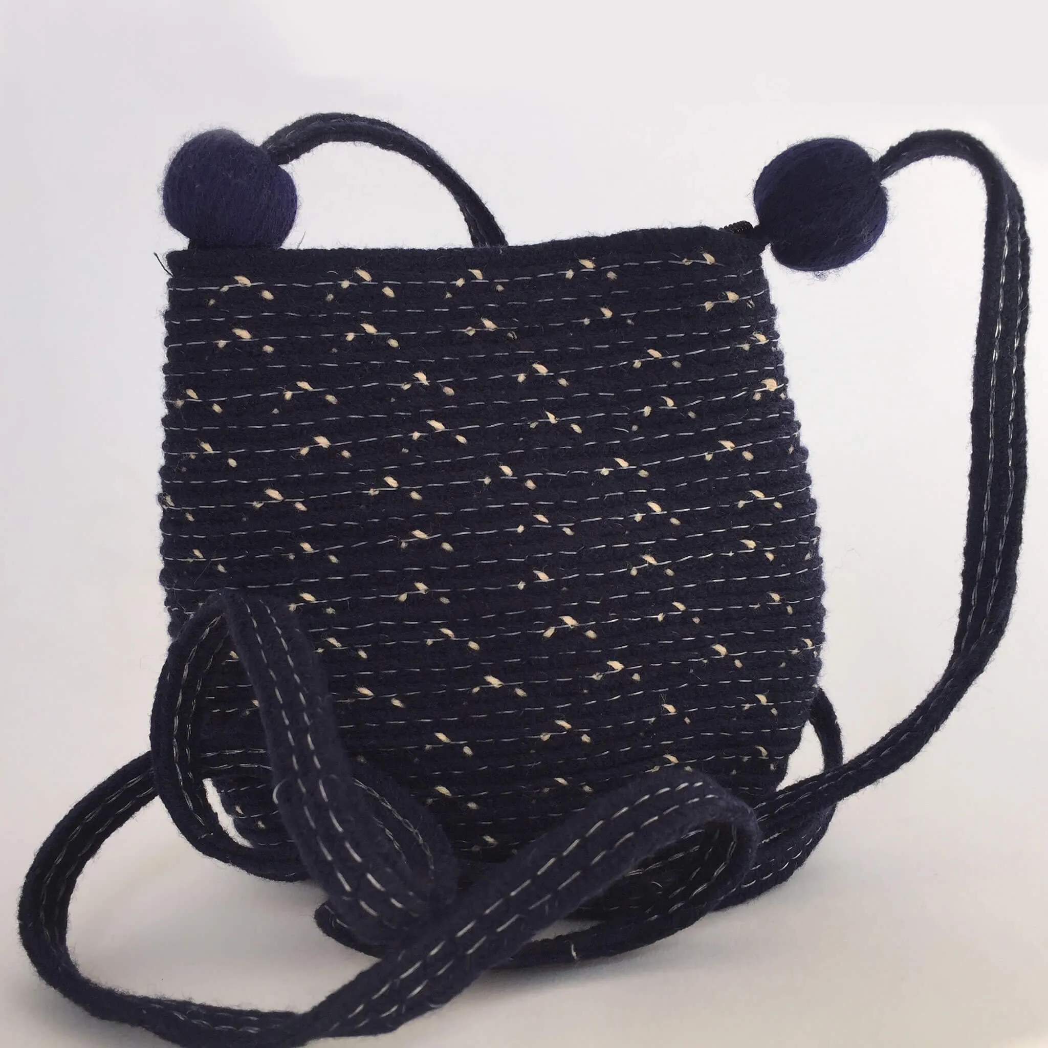 Blue Cross Body Pouch Bag