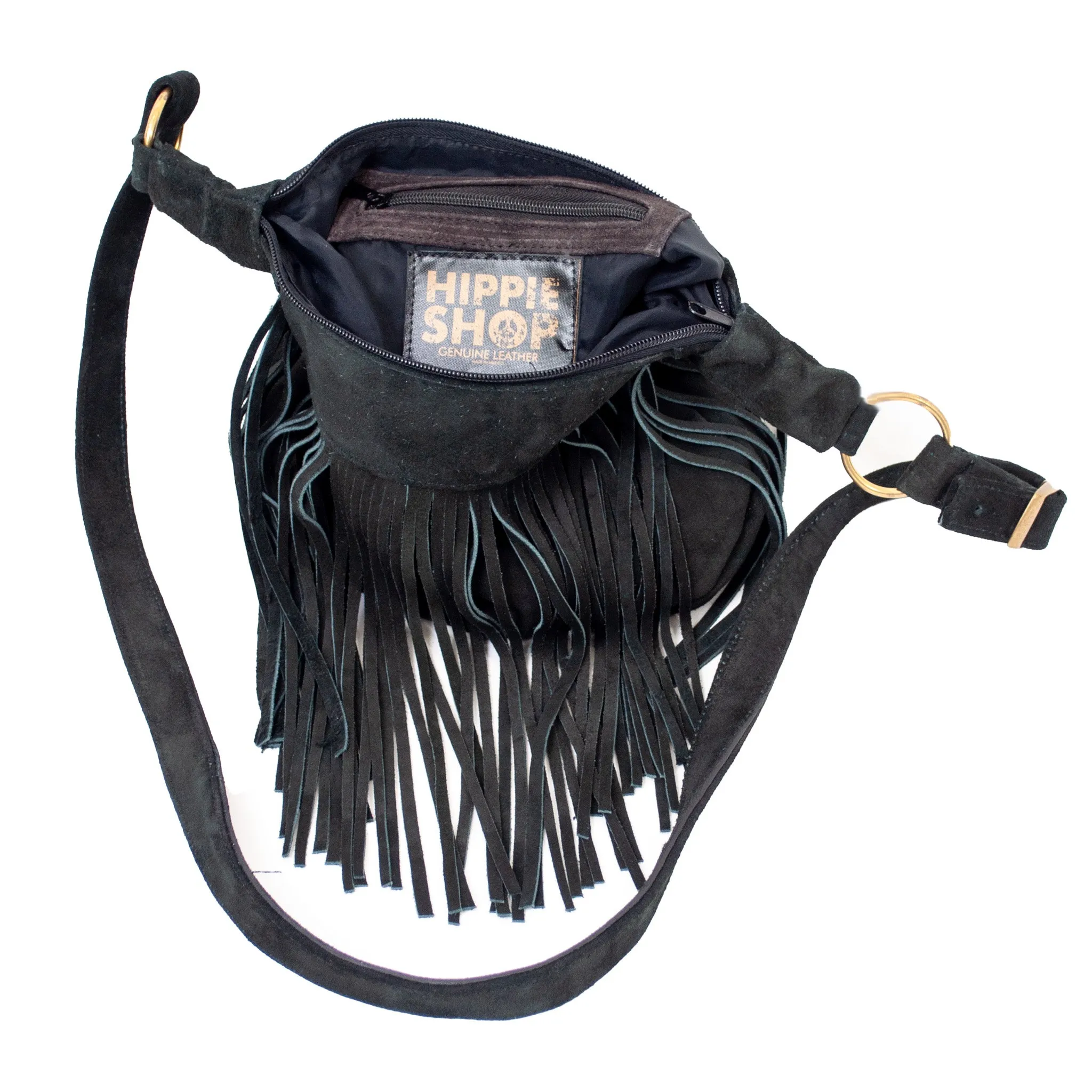 Bohemian Suede Fringe Shoulder Bag