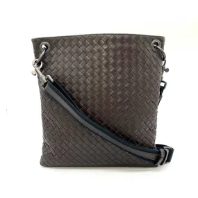 Bottega Veneta Leather Intrecciato Crossbody Bag