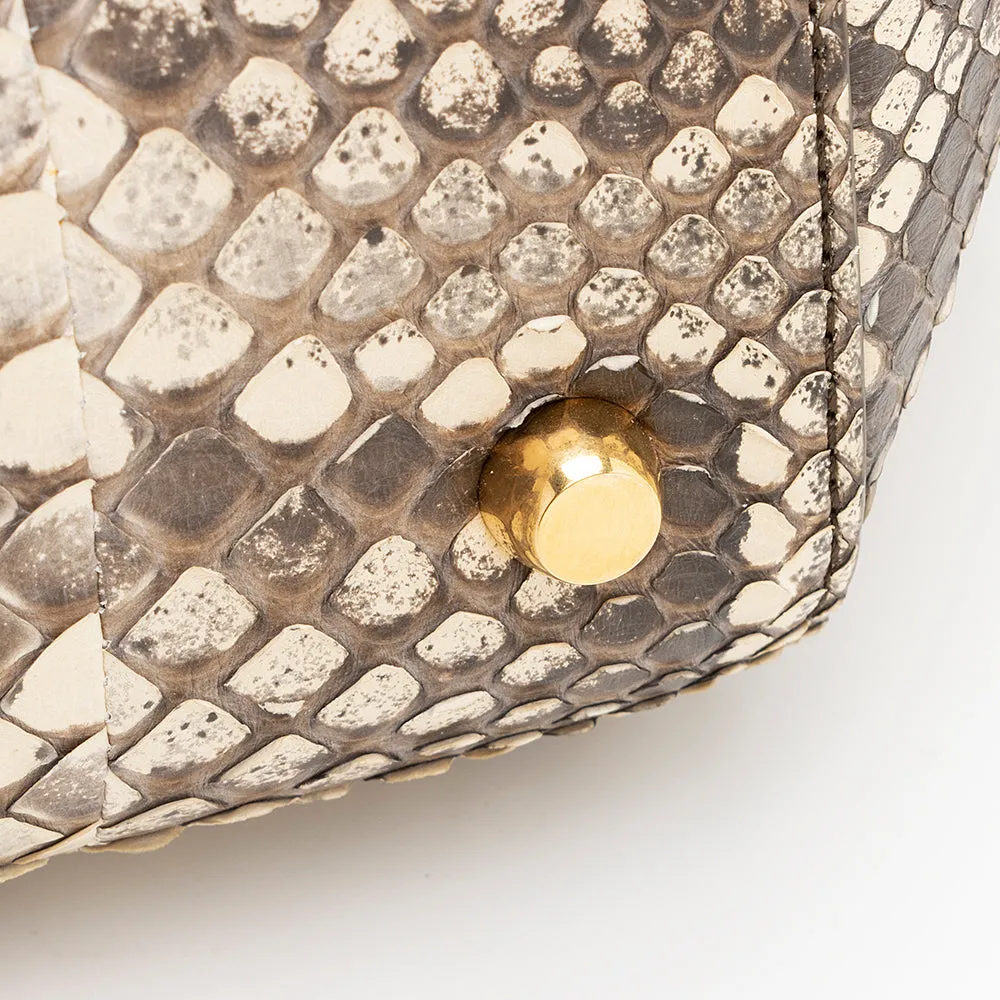 Bottega Veneta Python Angle Shoulder Bag (SHF-19145)