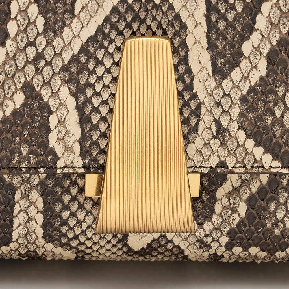 Bottega Veneta Python Angle Shoulder Bag (SHF-19145)