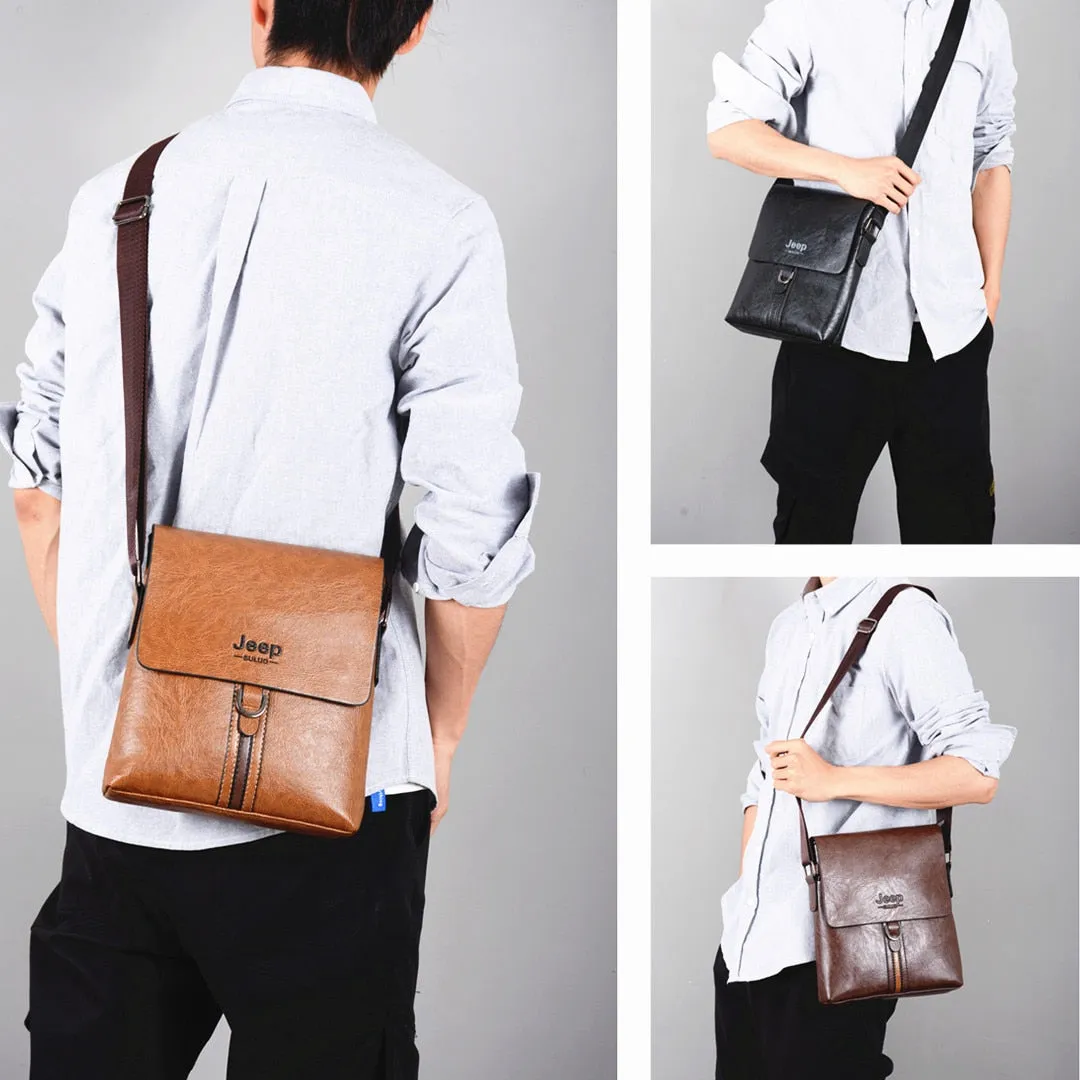 Brand High Quality Pu Leather Cross body Messenger Bag For Man iPad Famous Men Shoulder Bag Casual Business Tote Bags