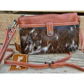 Branded Wrangler Cowhide Crossbody