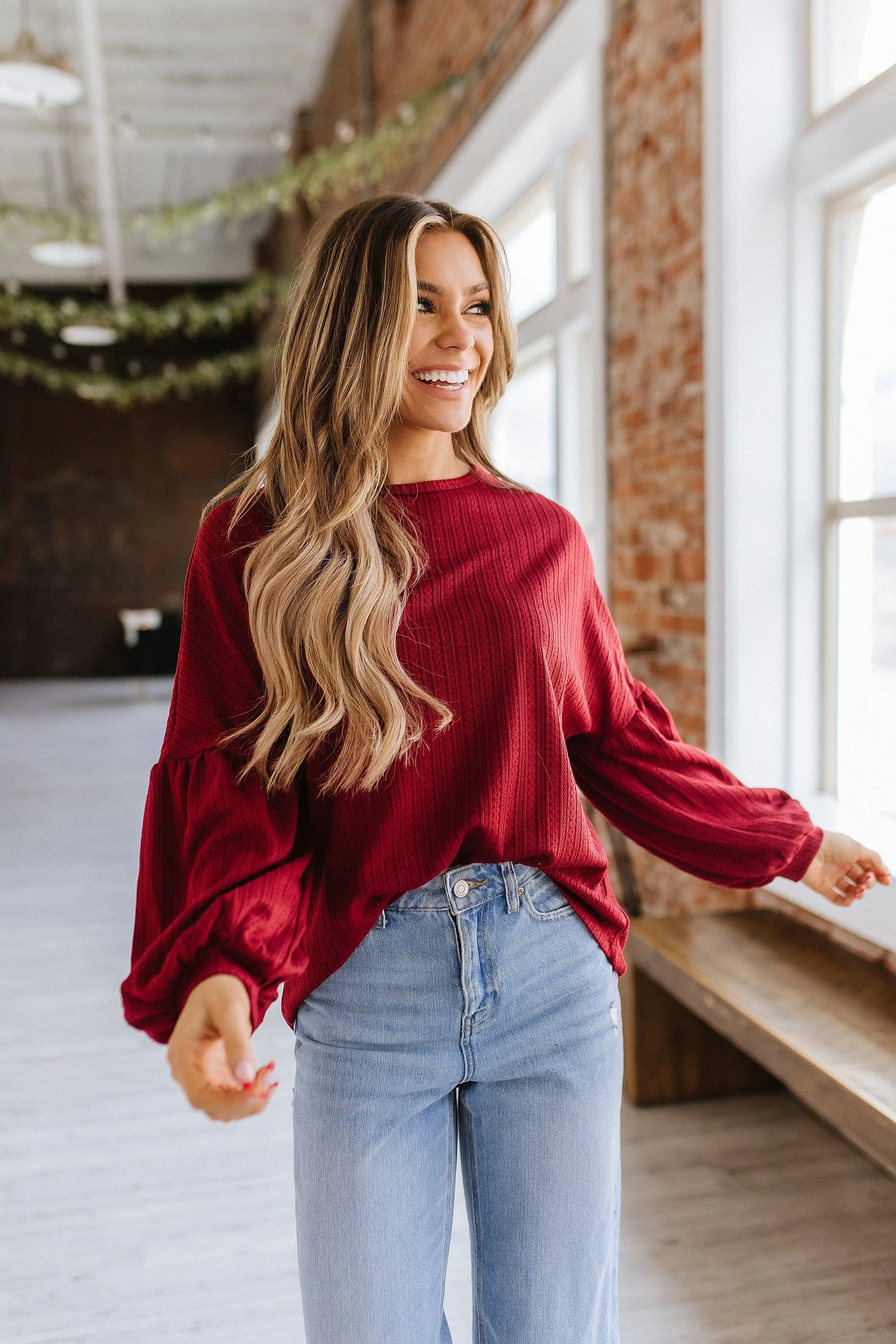 Brooks Textured Blouse | S-XL | PRE ORDER