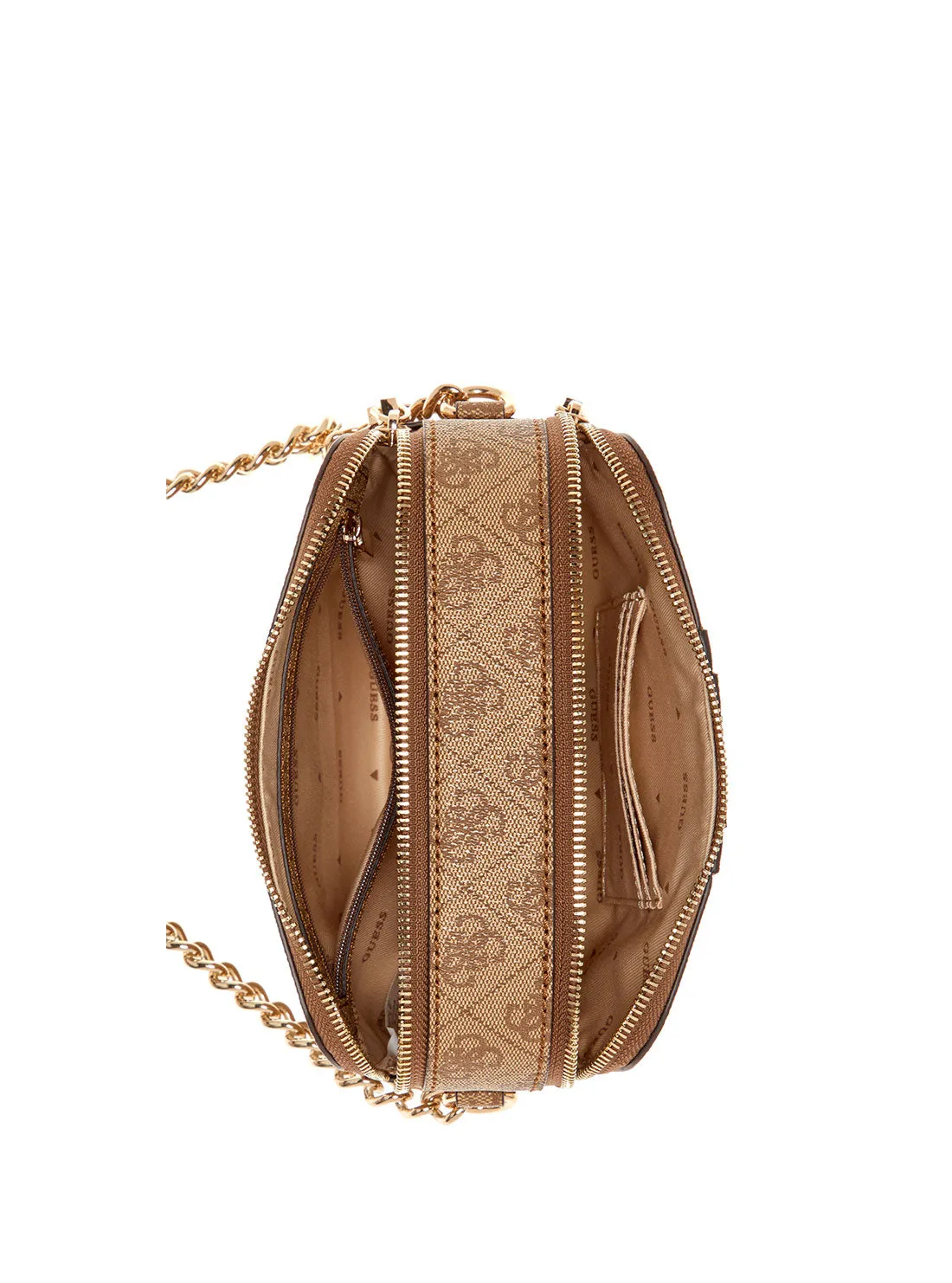 Brown Logo Noreen Camera Crossbody Bag