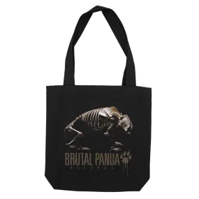 Brutal Panda "Skeleton" Black Tote