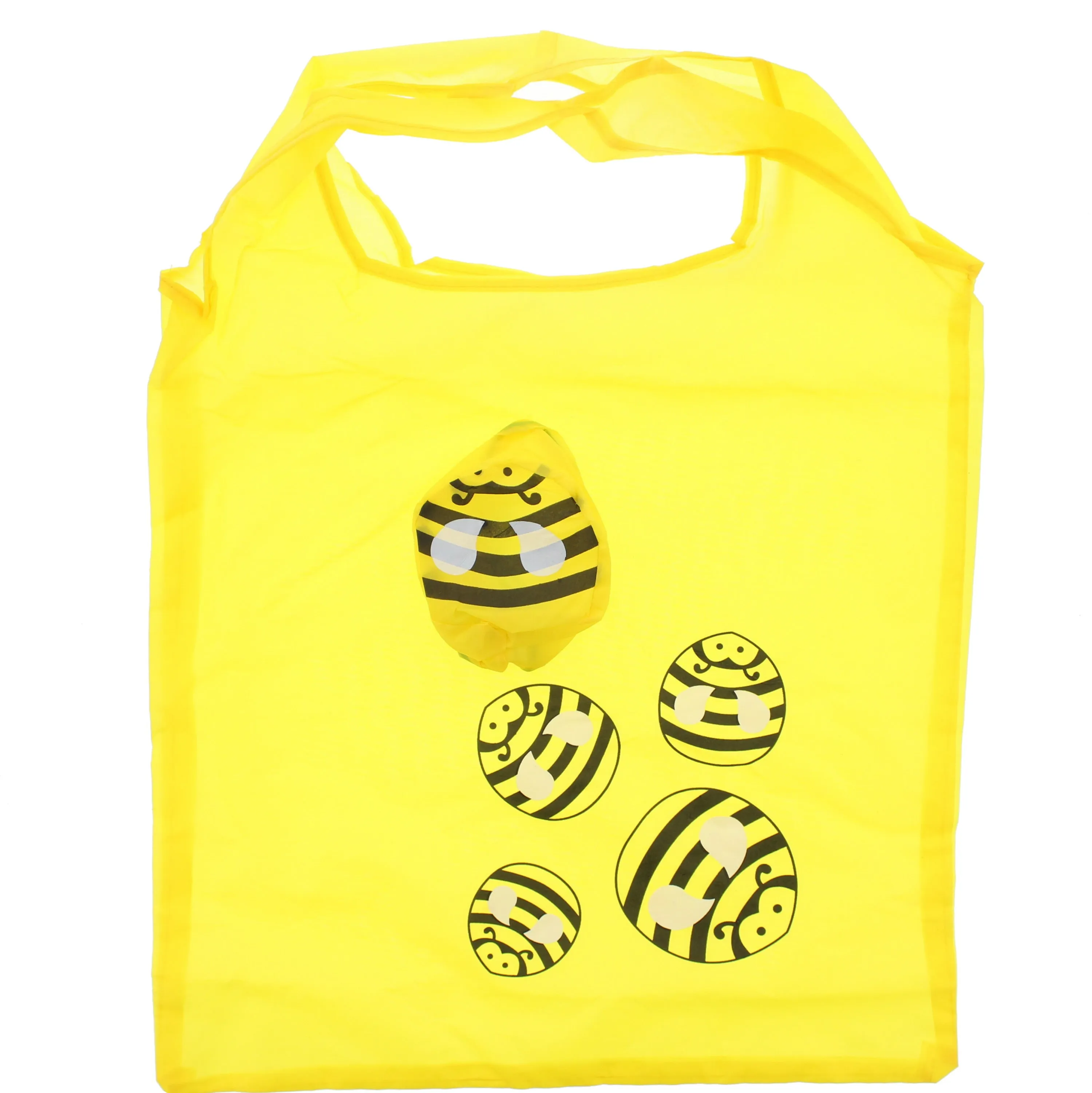 Bumble Bee Themed Shopping Bag in Bumble Bee Face Pouch