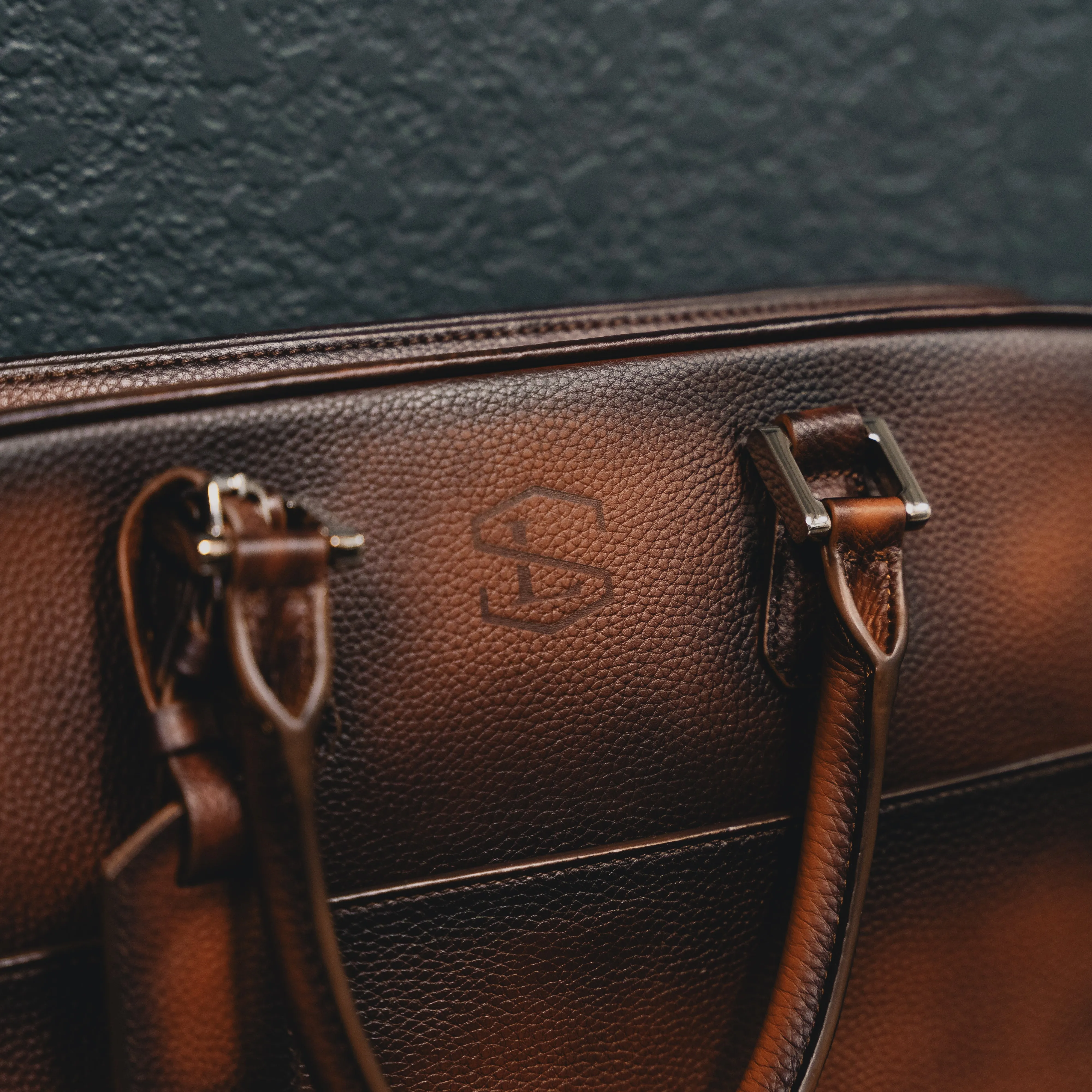 Burnished Saddle Briefcase