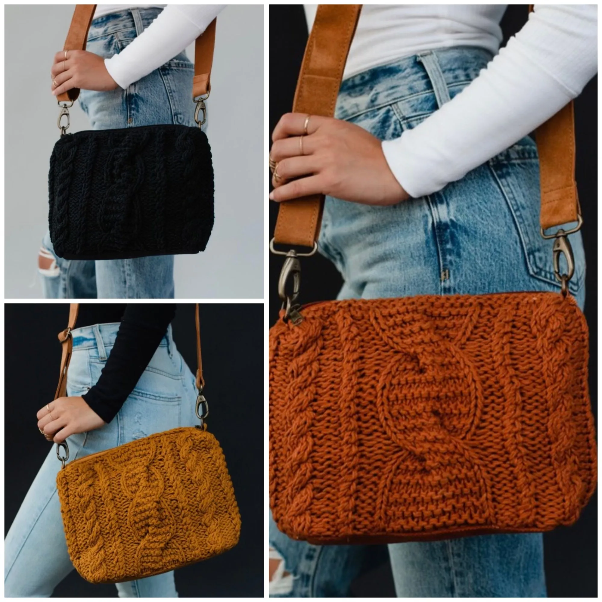 Cable Knit Crossbody