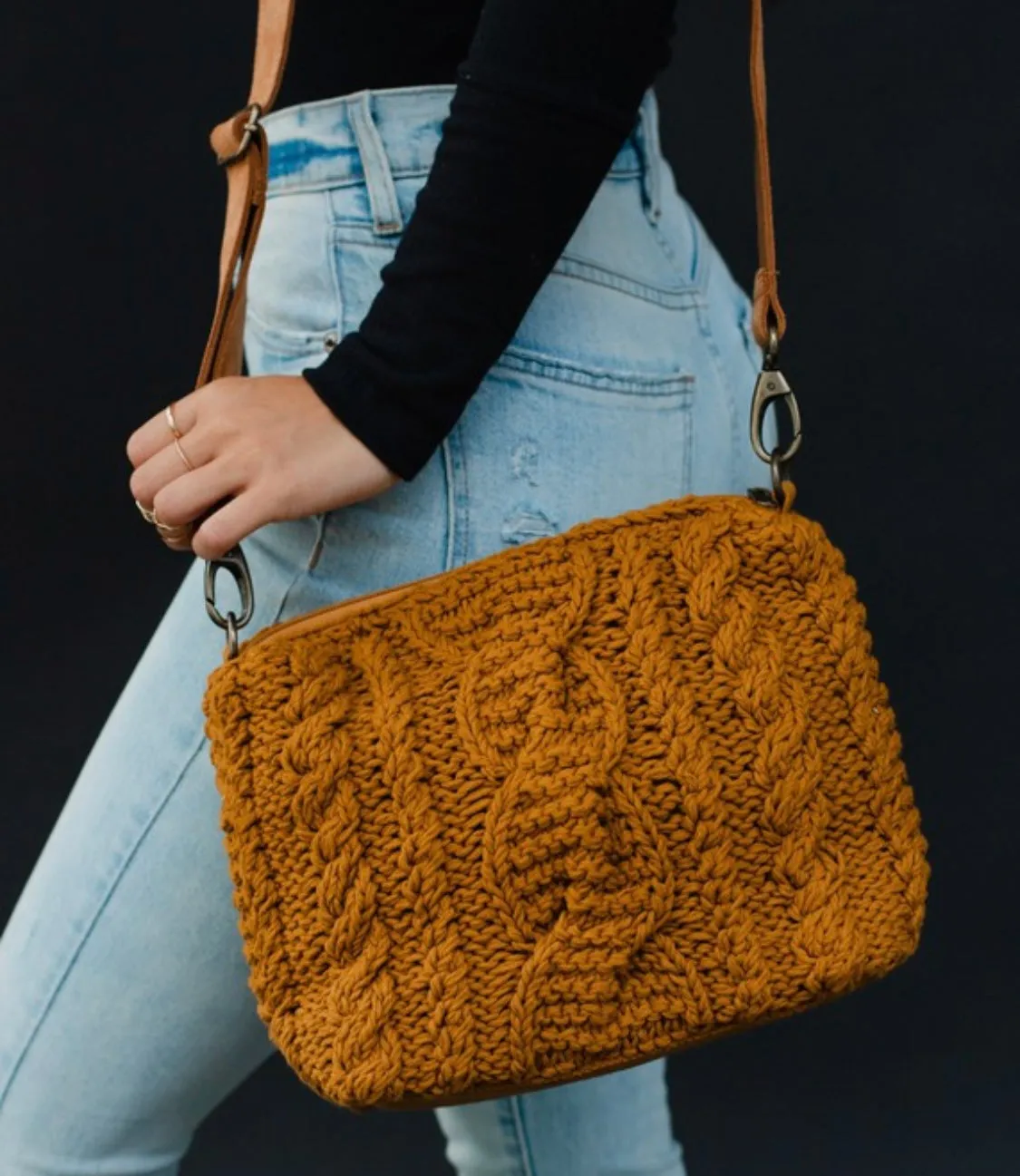 Cable Knit Crossbody