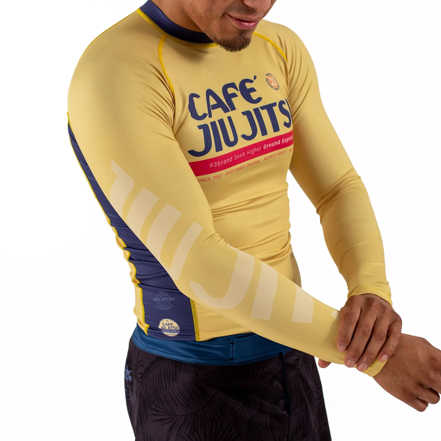 CAFE JIU JITSU Men's Rash Guard - Long Sleeve