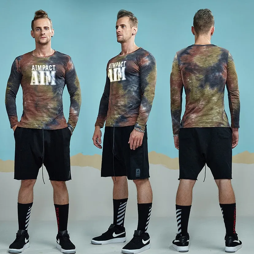 Camouflage Dyed Long Sleeve Shirt