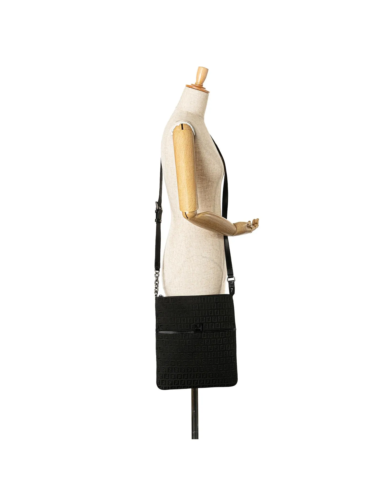 Canvas Crossbody Bag with Adjustable Strap and Multiple Pockets